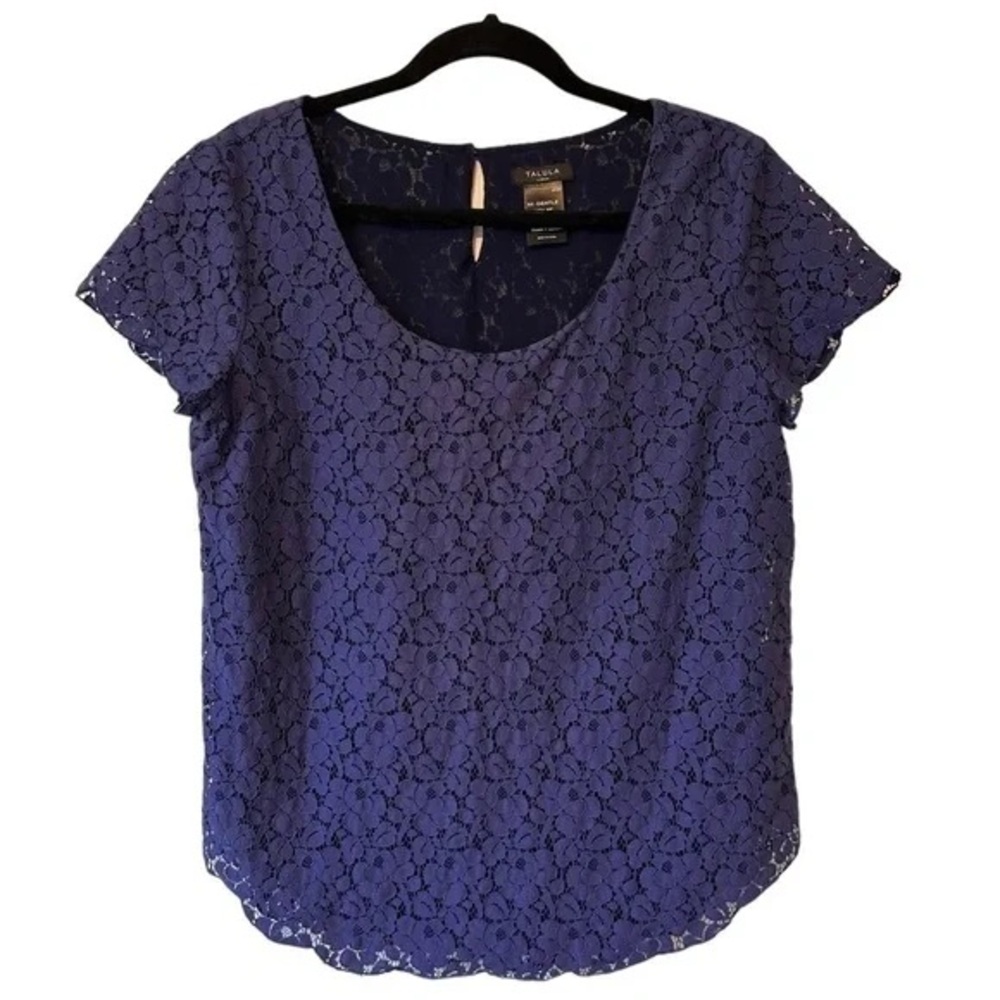 Aritzia Talula Navy Blue Lace top